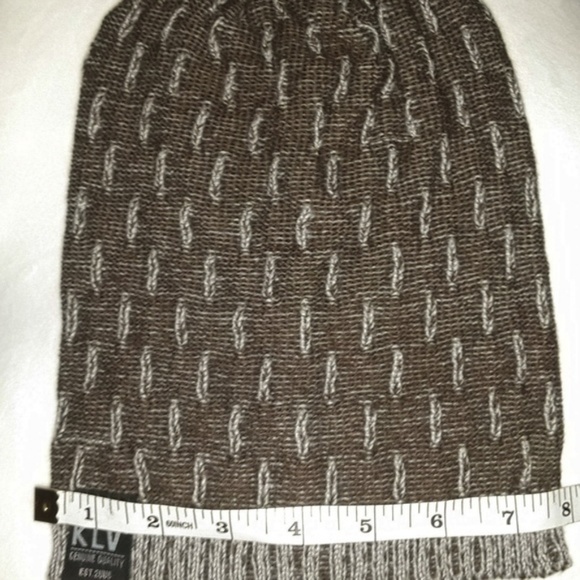 Unisex Coffee Soft Knitted Wool Slouchy Beanie - Picture 4 of 4